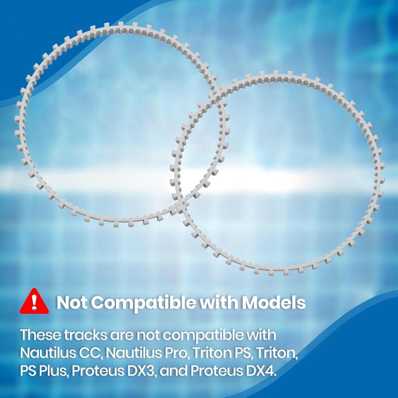 Calvana (2-Pack) Gray Pool Cleaner Timing Tracks, Compatible with Pool Cleaner Models from 2006 to Present, Part Number 3295-133, Manufacturer Code 9985006-R2 - Image 4